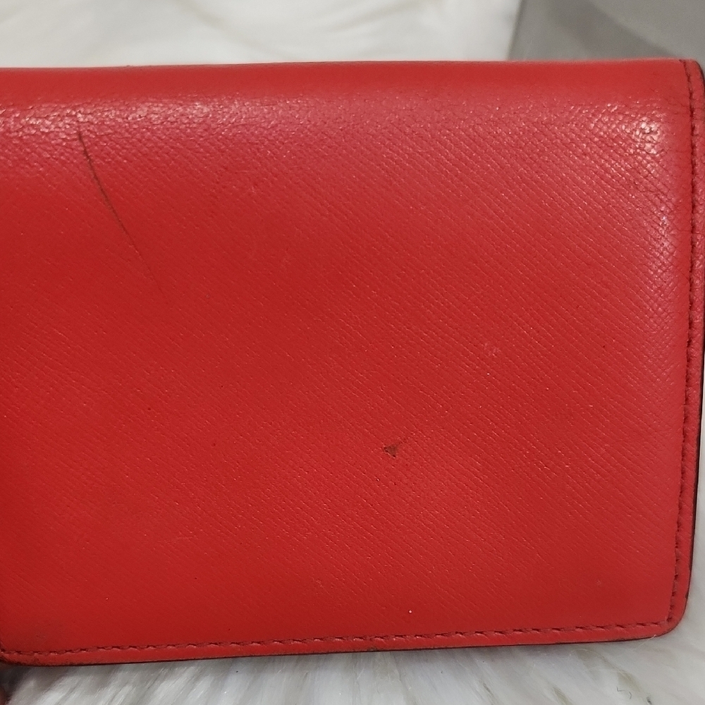 ❤️🔹️MCM 🔹️red /orange Leather Women's Wallet - Picture 8 of 10
